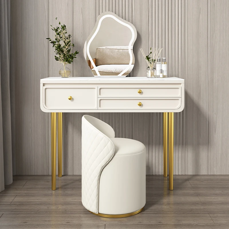 

Minimalist Modern Designer Dressing Table Light Luxury Aesthetics Makeup Table Storage Trendy Cabinet Penteadeira Home Furniture