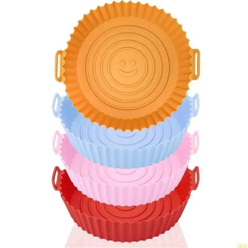 A0NC 4 Gói silicone Air Fryers Basket lót silicone không khí pads phụ kiện không khí thích hợp để nướng và nấu ăn