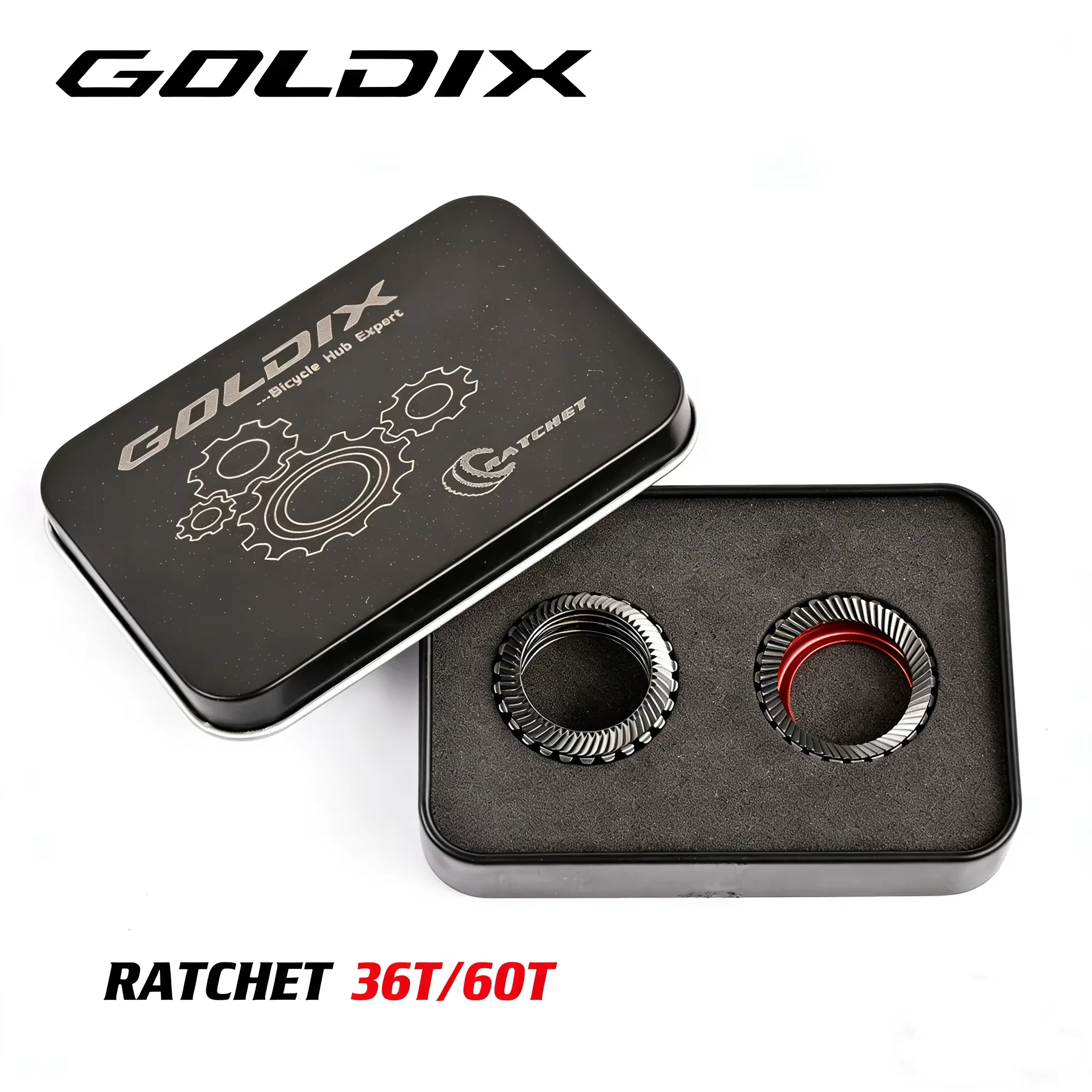 

GOLDIX 36T/60T NEW Ratchet X-Drive Spiral Wave Spring MTB/ROAD Ratchet for 370 350 310 180 160 Series/Double Spring Structure