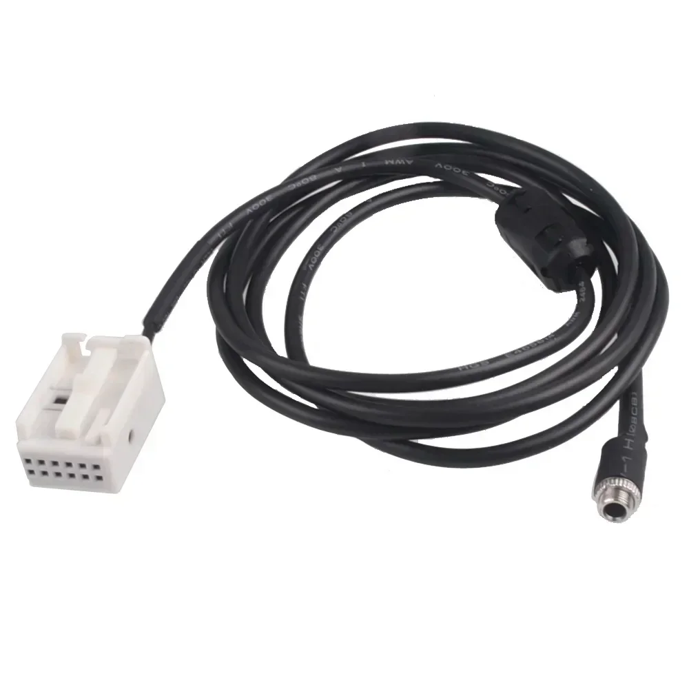 1Pcs Car Auto Aux Adapter Cable 12 Pin AUX Auxiliary Audio Input Kit Adapter Cable For BMW E60 E61 E63 E64 Car accessories