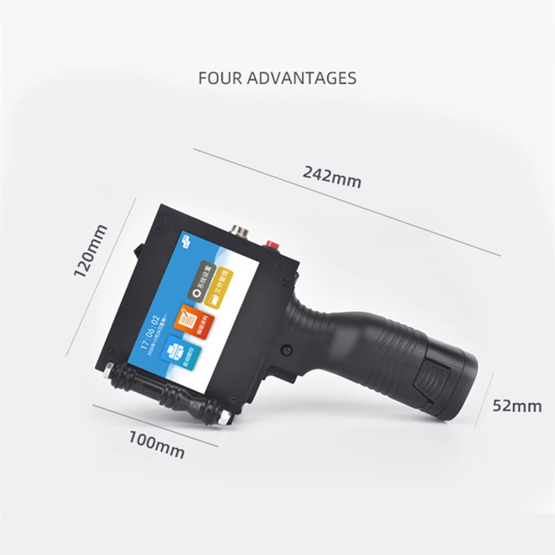 Imagem -02 - Humjihiro 24 Idiomas 25.4 mm Handheld Impressora a Jato de Tinta Térmica Portátil Impressora a Jato de Tinta Variável qr Código de Barras Data Número Logotipo