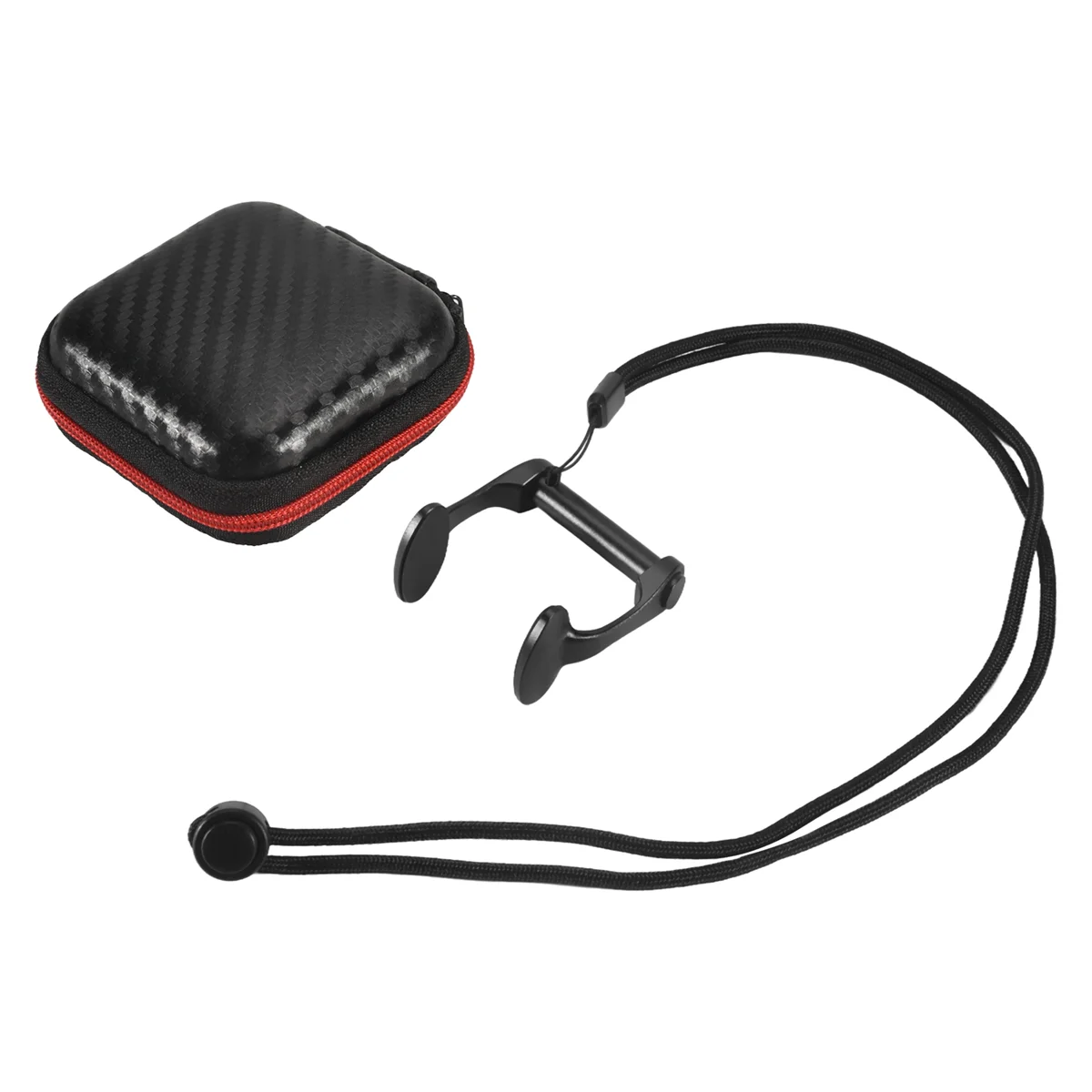 ABME New Aviation Aluminum Free Diving Nose Clip Comfortable Diving Surfing Swim Nose Clips Non-Slip Silicone Pad At Both,Black