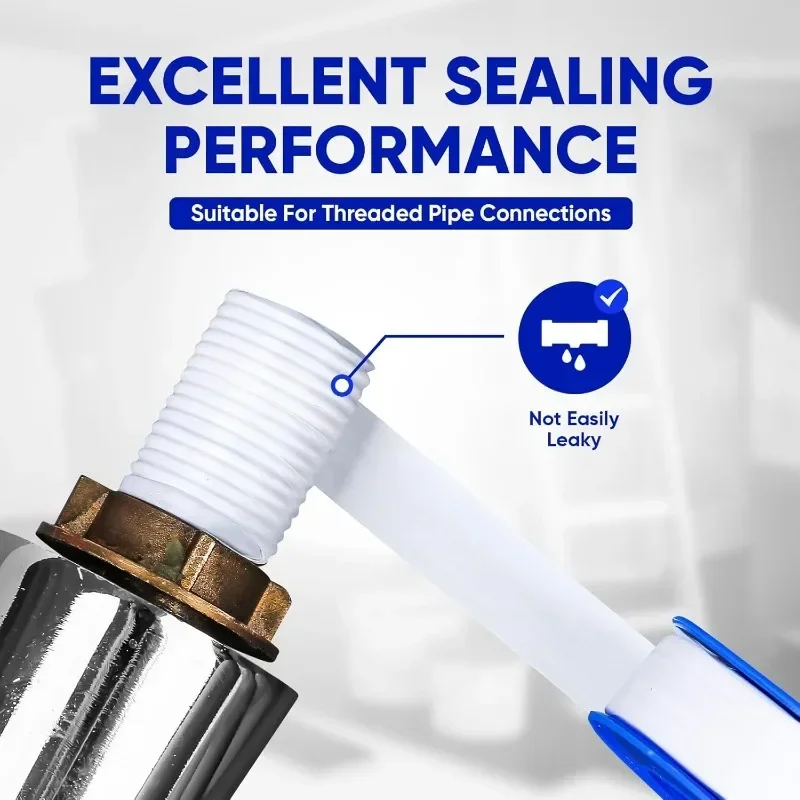 Thread Seal Tape Water Pipe Tape Oil-free Sealing Tape Fitting Thread Seal Tape White Pipe Thread Seal Raw Material Tape