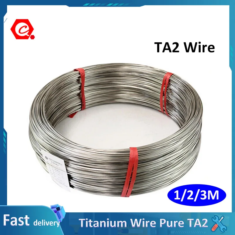 1-3Meters Titanium Wire Pure TA2 Ti Wire Diameter 0.3 0.4 0.5 0.6 0.8 1 1.2 1.5 2 2.5 3 4 5 6mm