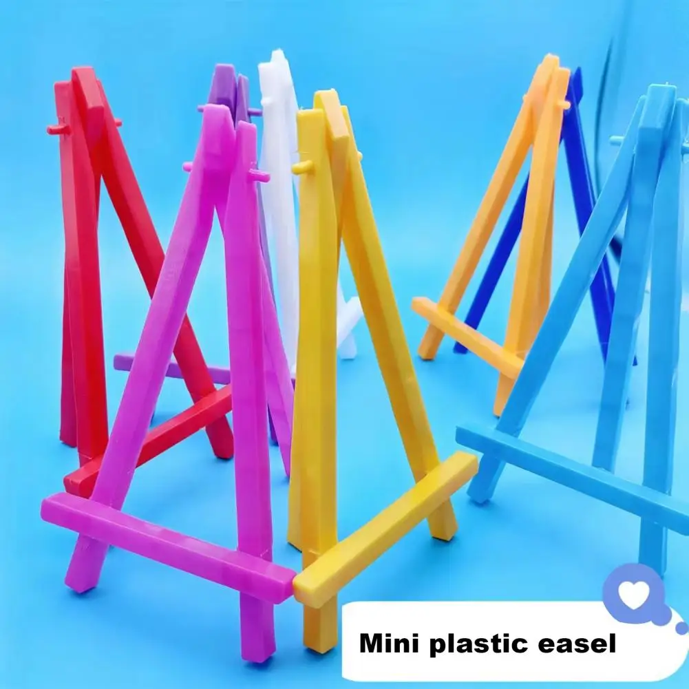 Mini Triangular Easel Set of 5 Plastic Sketching Easels for Kids Art Display Holder Stand Artist Easels