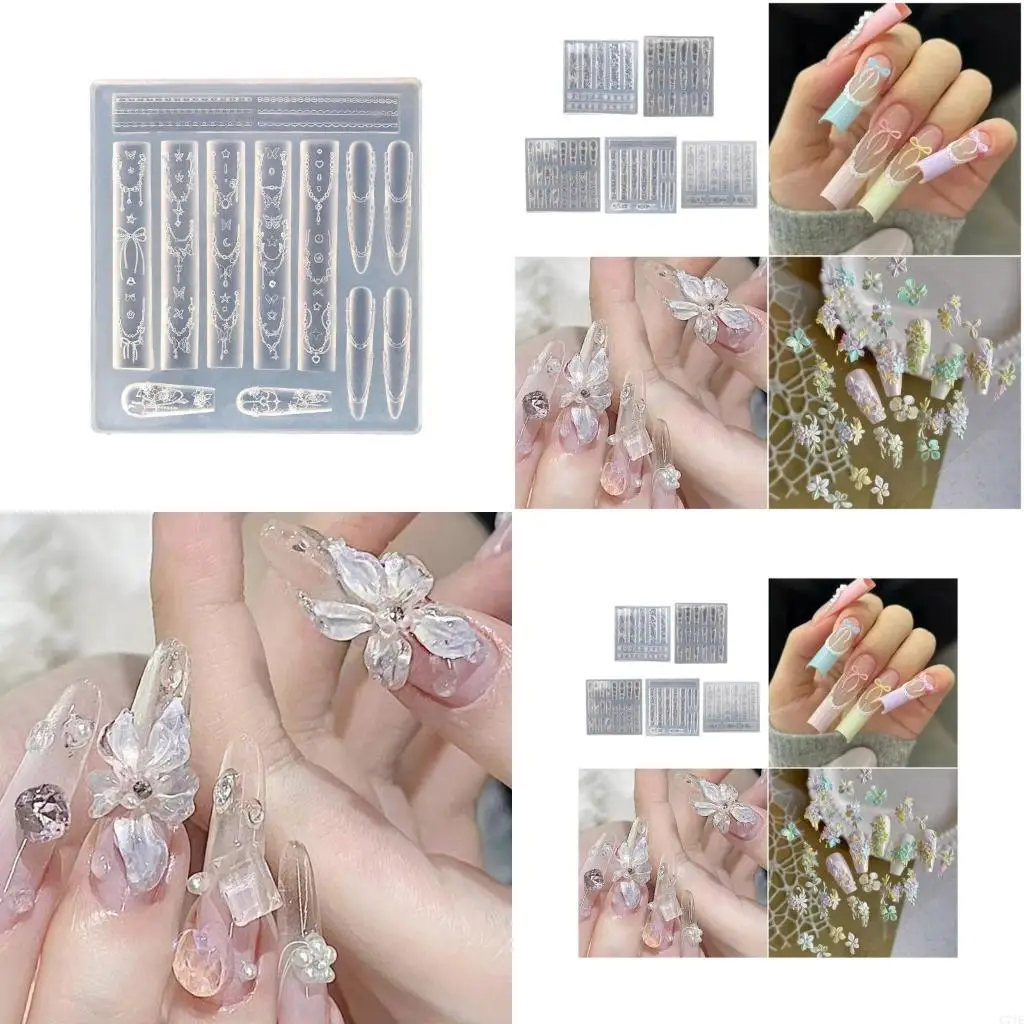 3D Art Silicone Mould With Butterfly And Spiders Patterns Designs
