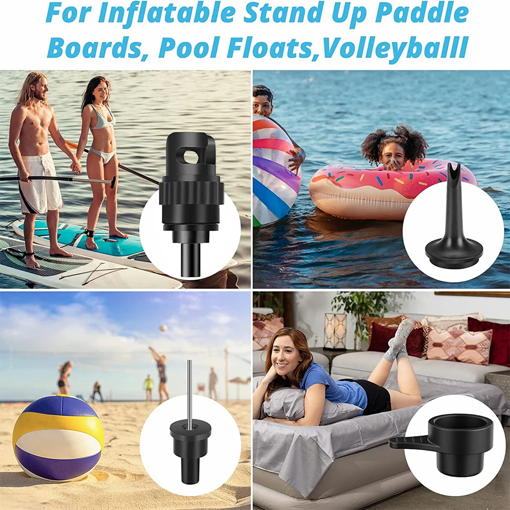 Inflate With Ease Electric Air Pump For Paddle Board With 8 Different Adapter Nozzles 20PSI Powerful High Pressure