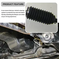 Inner Tie Rod Boot Dustproof Silicone Bellow Boots Rack And Pinions Bellows Weatherproof Tie Rod End Boot Steering Rack Bellows