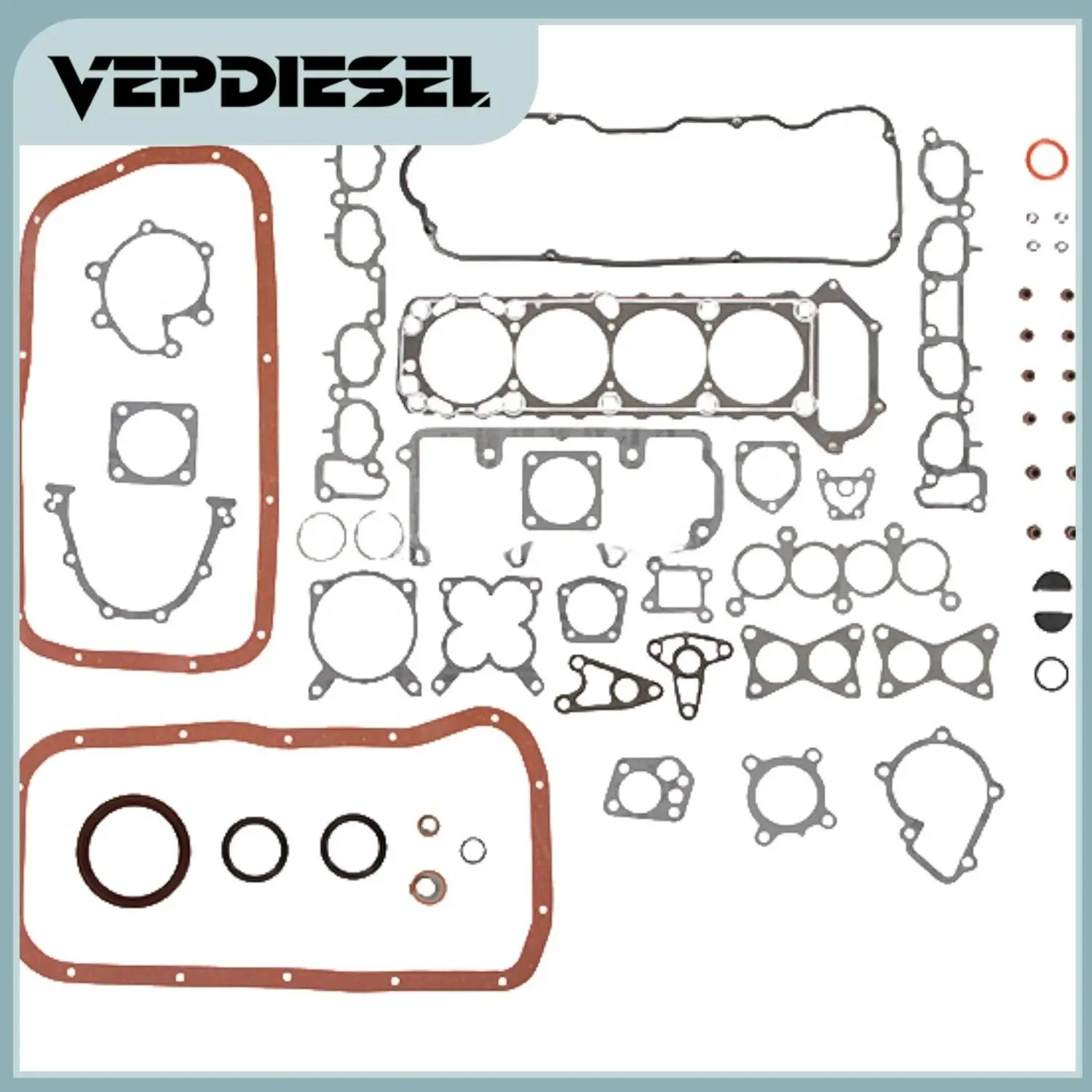 

1set Engine Overhaul Gasket Seals Kit For Nissan D21 Pickup KA24E 2.4L 2389CC L4 SOHC Part# HS9646PT-1 CS9646