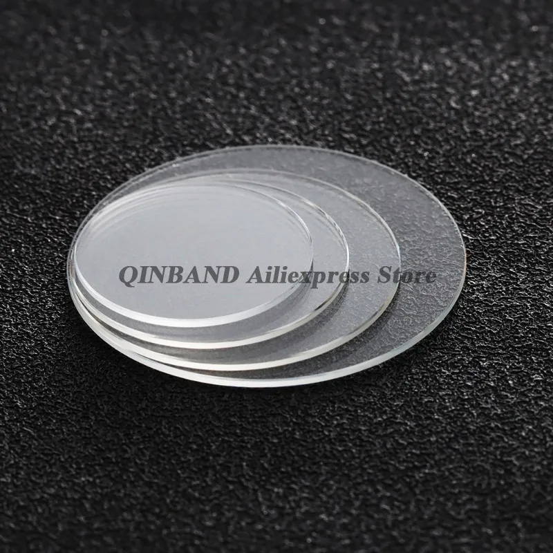 0.8mm Thickness Diameters 20-34.5mm Round Watches Planar Mirror Watch Crystal Glass Replacement Glasses Lens Round Planar Mirror