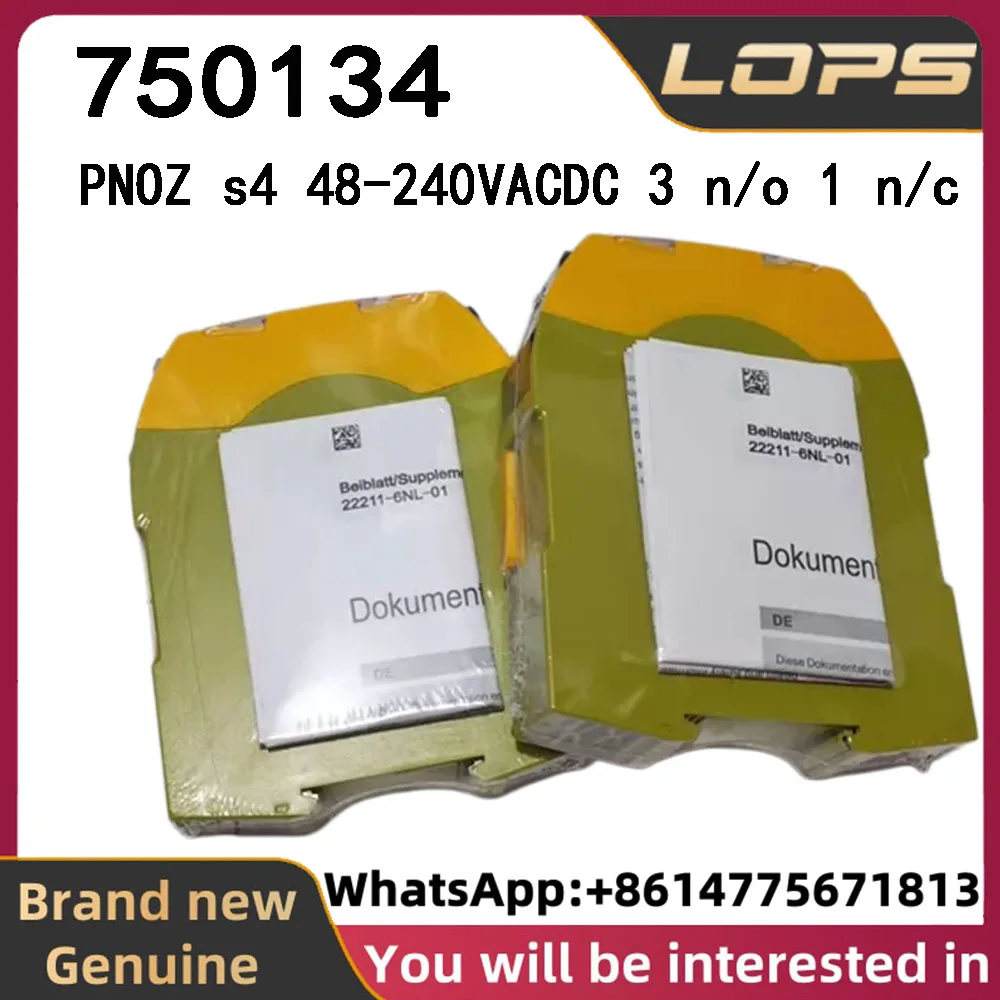 PNOZ s4 48-240VACDC 3 n/o 1 n/ Pilz 750134 safety relay, brand new original genuine, large quantity in stock, welcome to inquire