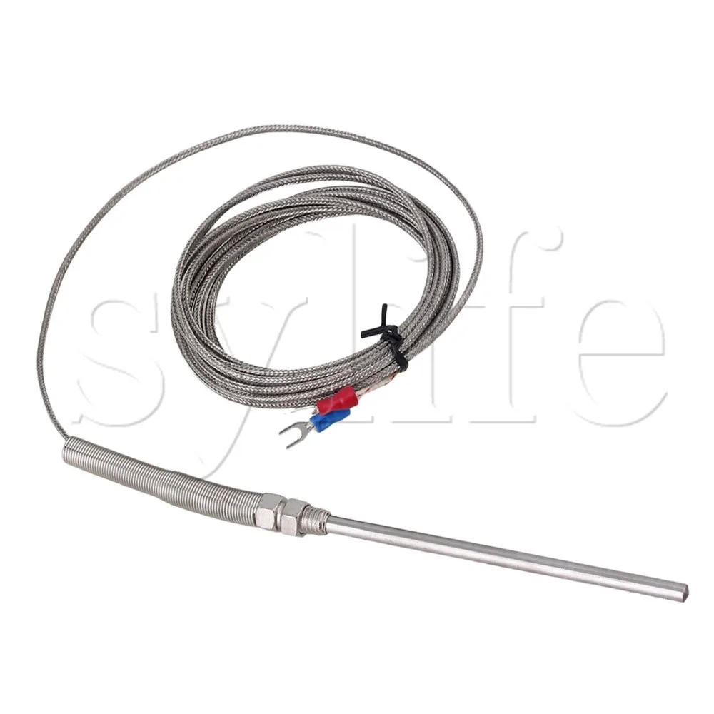 Generic New 3 Meter High Temperature -100~1250 C Thermocouple K Type 100mm Probe Sensors