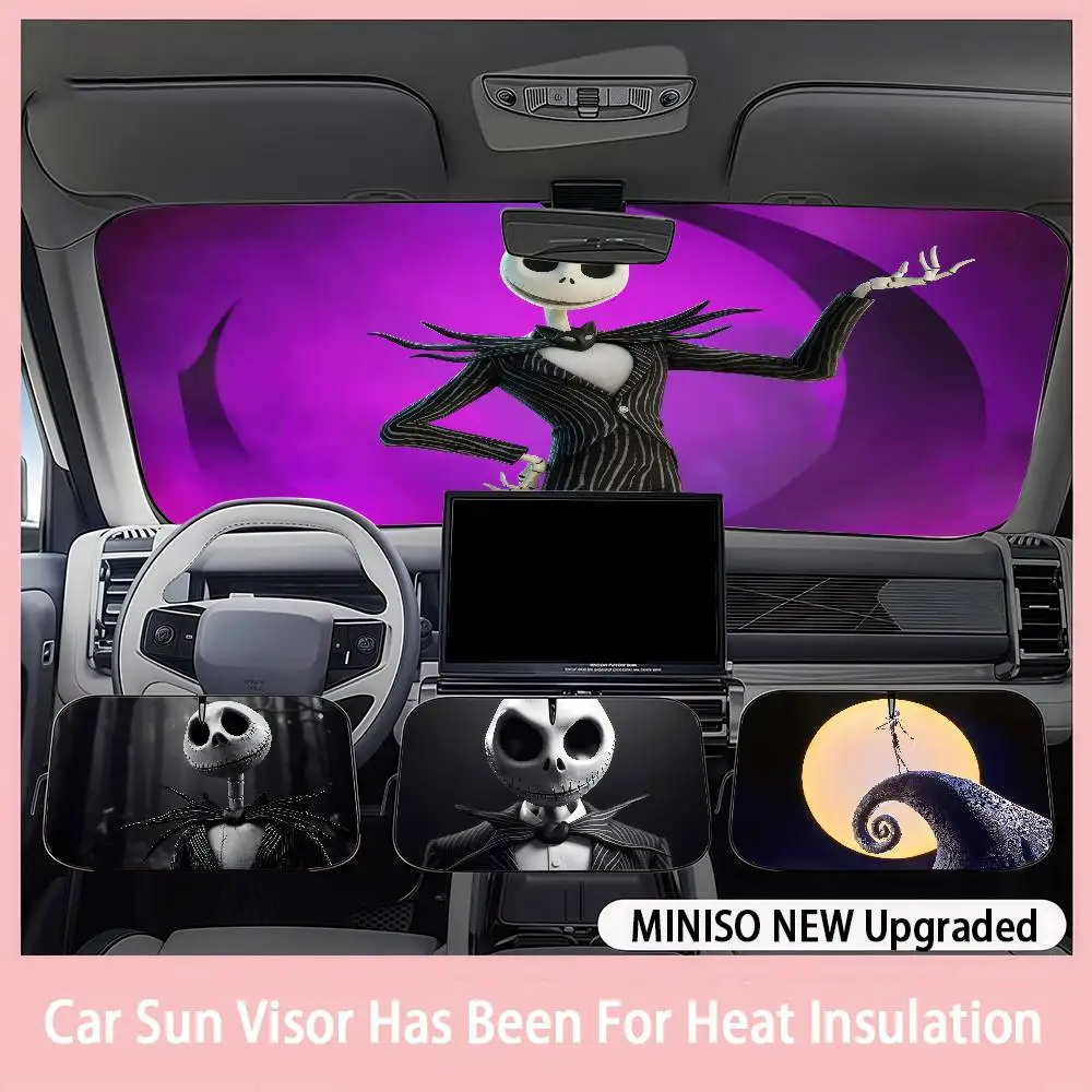 

Cartoon Jack Skellingtons Car SunShade Windshield sunshade blocks ultraviolet rays, car insulation sunshade protector