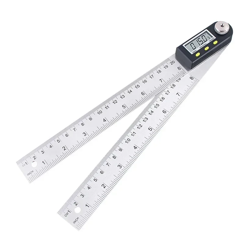 200 Digital Protractor Ruler Electron Goniometer Angle Stainless Steel Standpoint Finder Meter Angle Gauge Measuring Tool Gauge