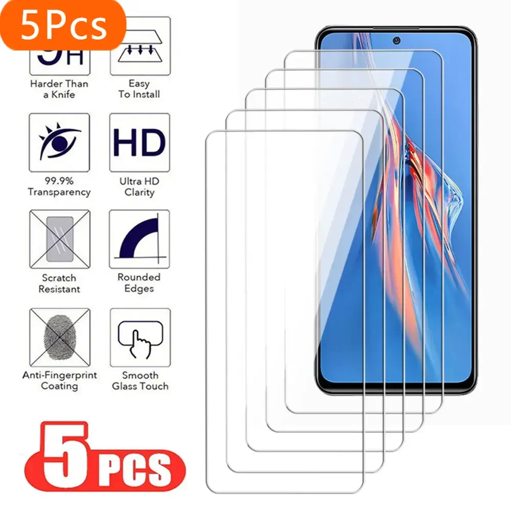 

5Pcs Anti-Burst For Xiaomi Redmi Note 11 Pro Plus Max 4G 5G Tempered Glass Screen Protector For Redmi 11T 11E 11SE Pro Film 9H