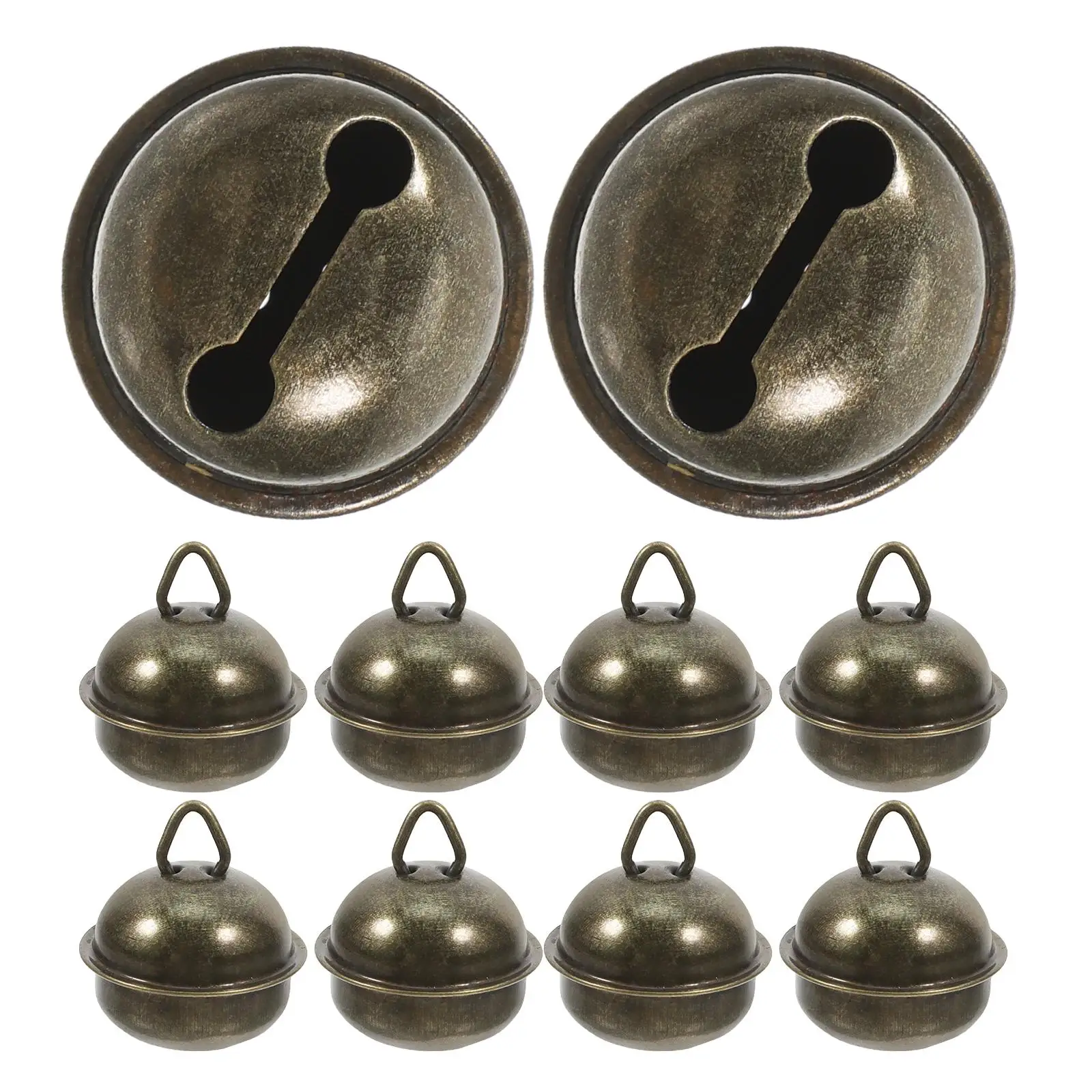 

20 Pcs Retro Handmade Bells Iron Mini Cowbell for Crafts Cat Dog Pendant Christmas Garland Sleigh Wreath Home Decor Accessories