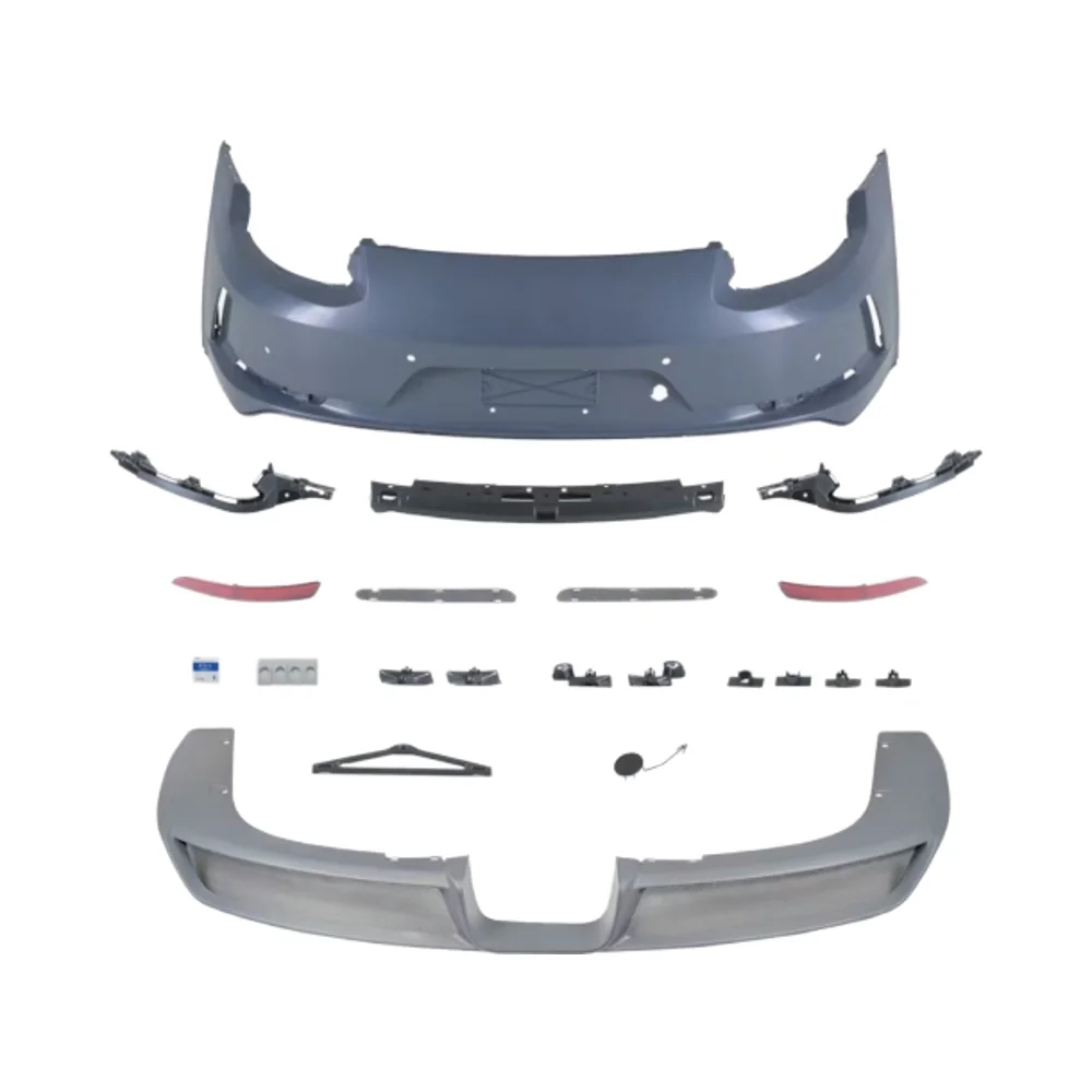 958.1/958.2 Upgrade to 2025 GT Body KitFront and Rear Bumper Body Kit with Daytime Lights Direct Mount Retrofit/Upgrade Kit 3
