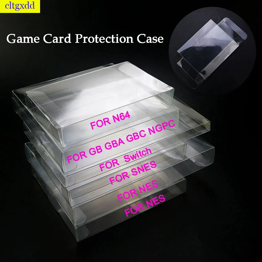 Cltgxdd 1piece game storage box suitable FOR PS2, PS3, PS4, PS5 GB GBA, GBC, SNES, N64, NES, NGPC switch dust protection box