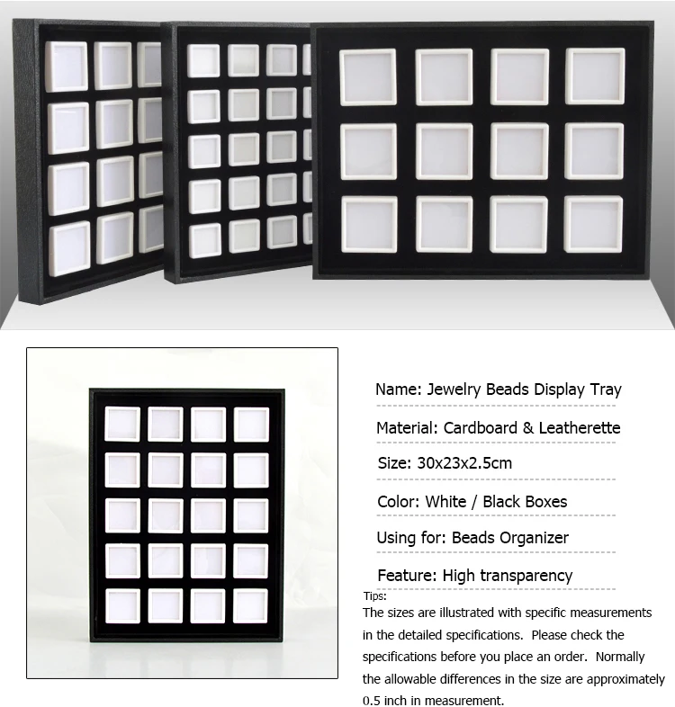 Wholesale Jewelry Gem Display Box Case Loose Diamond Storage Tool Coin Jar Show Tray Gem Pot Gemstone Organizer Holder Container