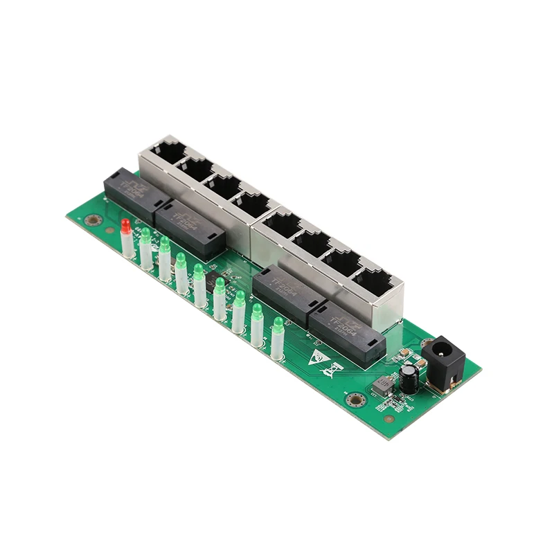 Switch incorporado de 8 portas 100M para switch Ethernet não gerenciado da caixa ELV