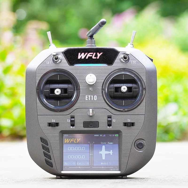 RC Airplanes Remote WFLY ET10 10ch RC Transmitter Nano or Micro Interface Support CRSF ELRS Hall Sensor Gimbals Optional