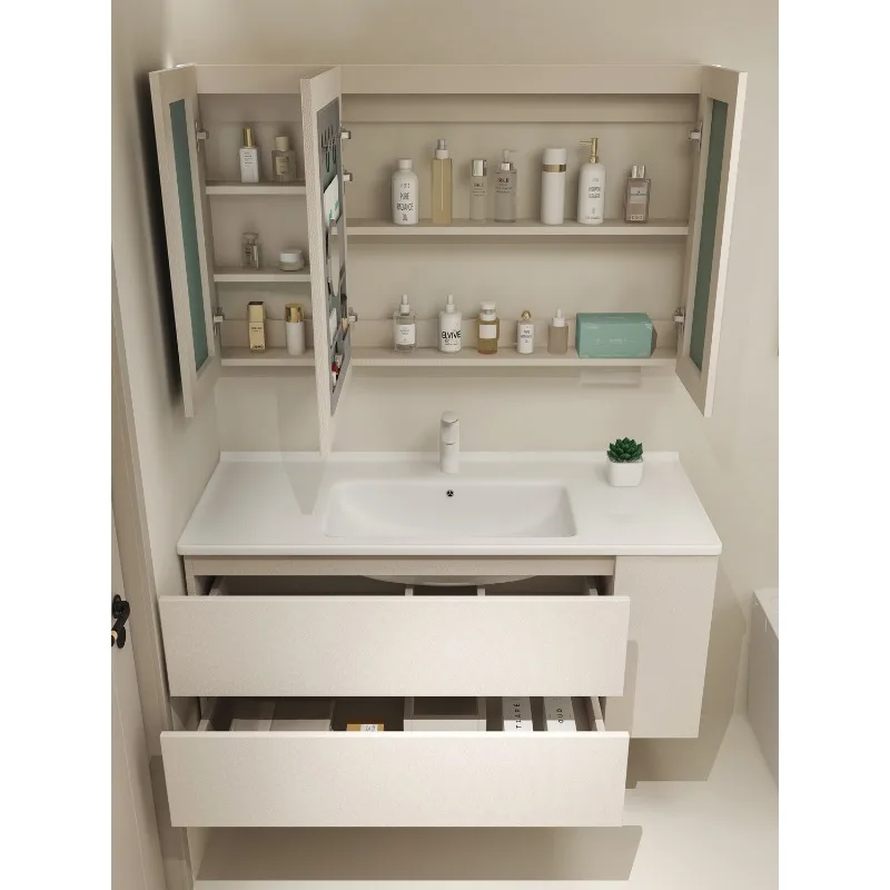 

New integrated basin ceramic bathroom cabinet combination washbasin modern simple toilet sink sink basin cabinet