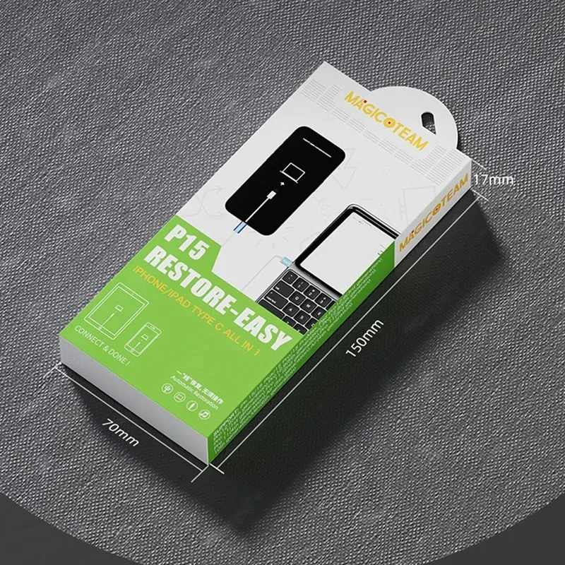 Cable for All iPhone Models - Engineering Cable, Automatic Recovery DUF Cable with DUF Socket Power Strip for iPhone Flashing