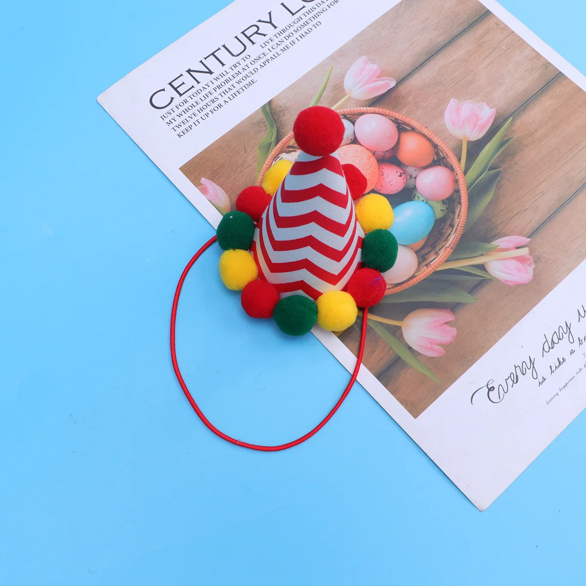 

Pet Party Hat Durable Pointed Design Elastic String Soft Comfortable Birthday Decoration Pet Hat Cat Puppy Birthday Photo Prop