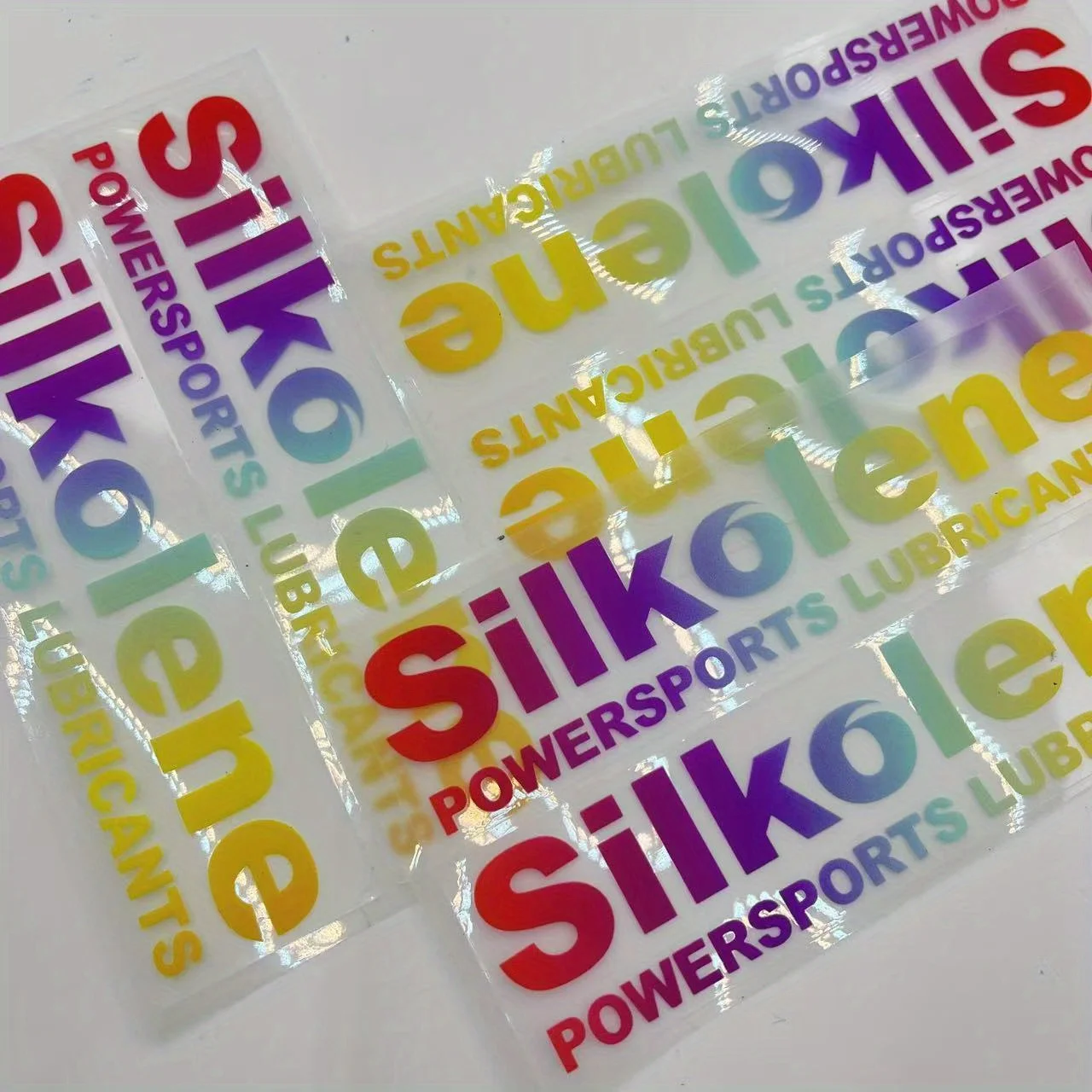 الحرير دراجة نارية زيوت التشحيم ملصق مقاوم للماء ملصق حائط من الفينيل لاصق دائم مخصص ملحقات الدراجة تصميم التدرج #1