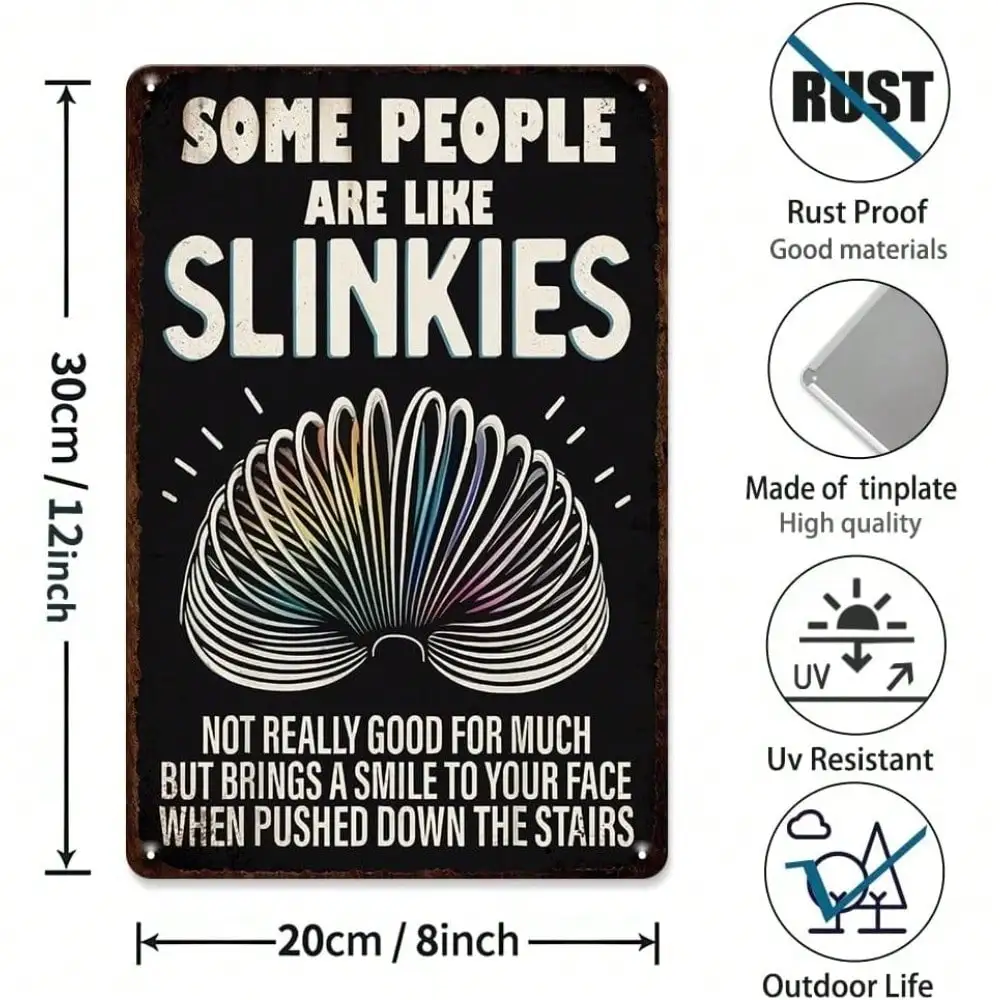 خمر القصدير معدن تسجيل جدار الفن 8x12 بوصة ، الرجعية فاتنة الناس المشارك مضحك ديكور المنزل لغرفة المعيشة بار مقهى