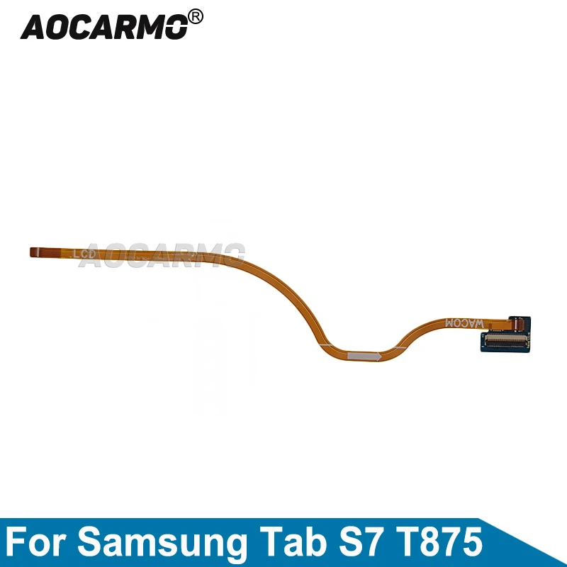 Aocarmo For Samsung Tab S7 T875 LCD Display Screen Flex Cable Connection Touch Board Replacement Part