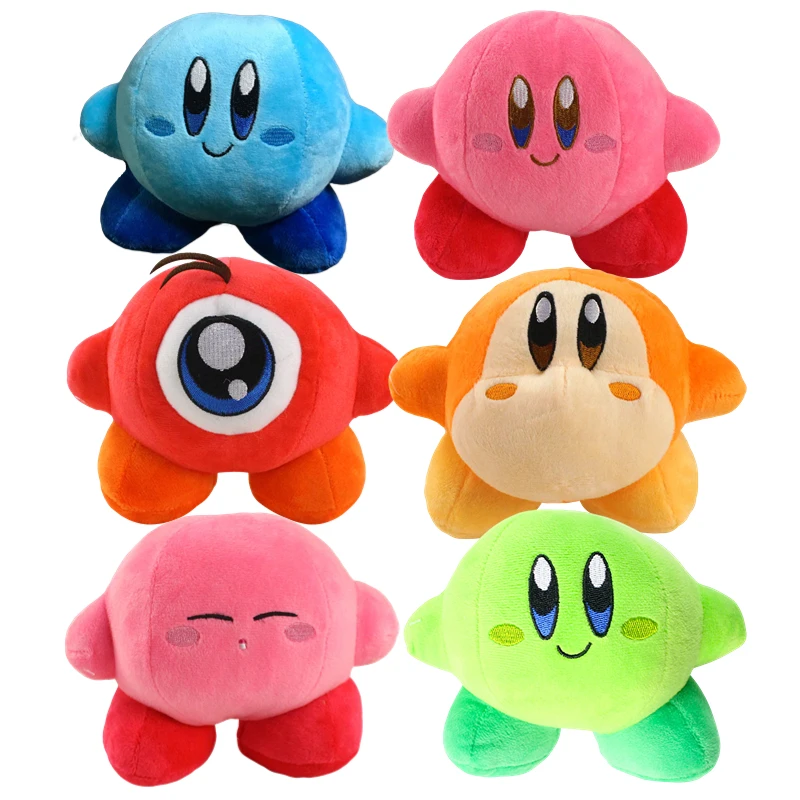 15cm Star Kirby Plush Stuffed Toys Anime Multiple Colors Cartoon Figures Cute Dolls Kids Birthday Gifts Kawaii Xmas Home Decor