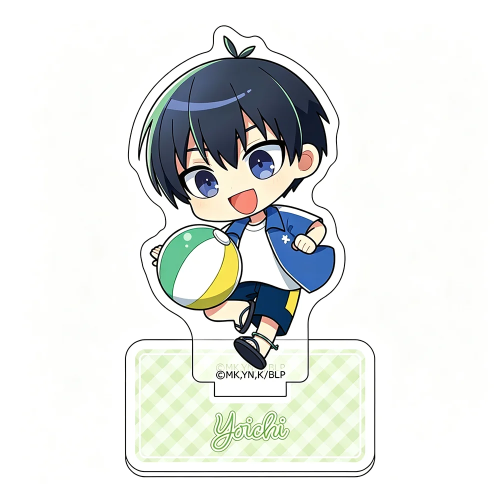 Blue Lock Anime Acrylic Stand Figure 8cm Isagi Chigiri Bachira Nagi Karasu Desk Ornament Collectible Model