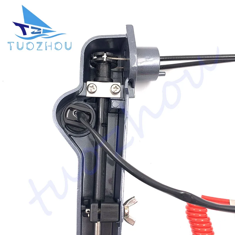 63V-42111-01-4D Handle Steering Assy with Cable For Yamaha 9.9HP 15HP 13.5HP F6 F8 F9.9 Outboard Engine 63V-W0084-00