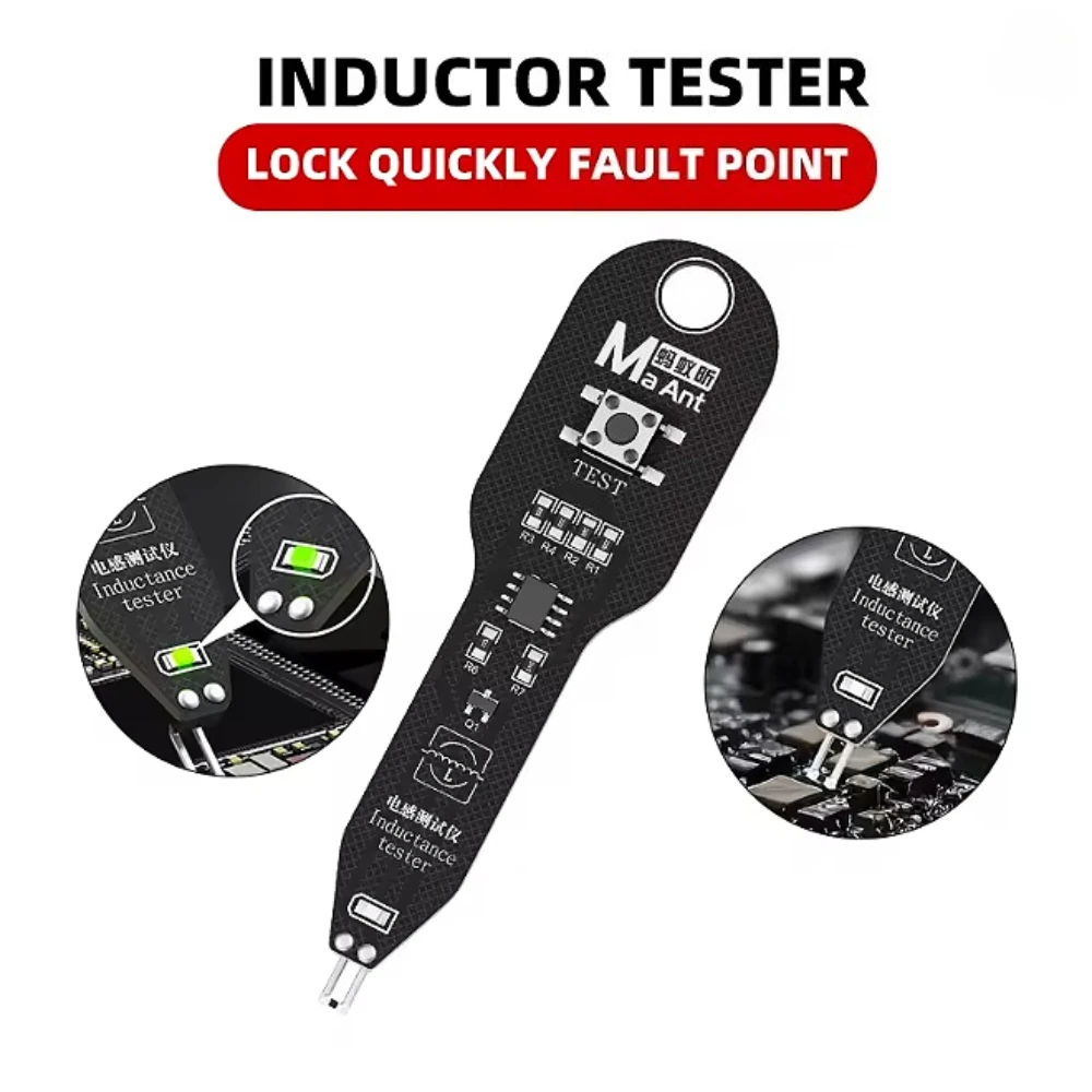 

Professional Motherboard Coil Tester Motherboard Inductance Tester Quick Fault Check Tool Diagnostic Device For Phone Component