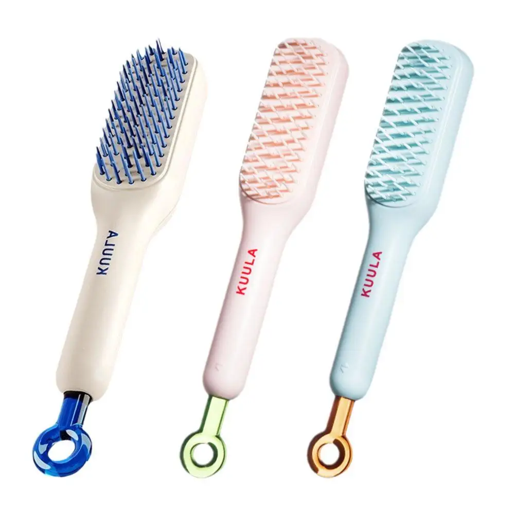 

Magic Retractable Comb Self Cleaning Hair Brush Massage Anti-static Hair Comb Cleaning Hair Smoothing Brush Beauty Hair