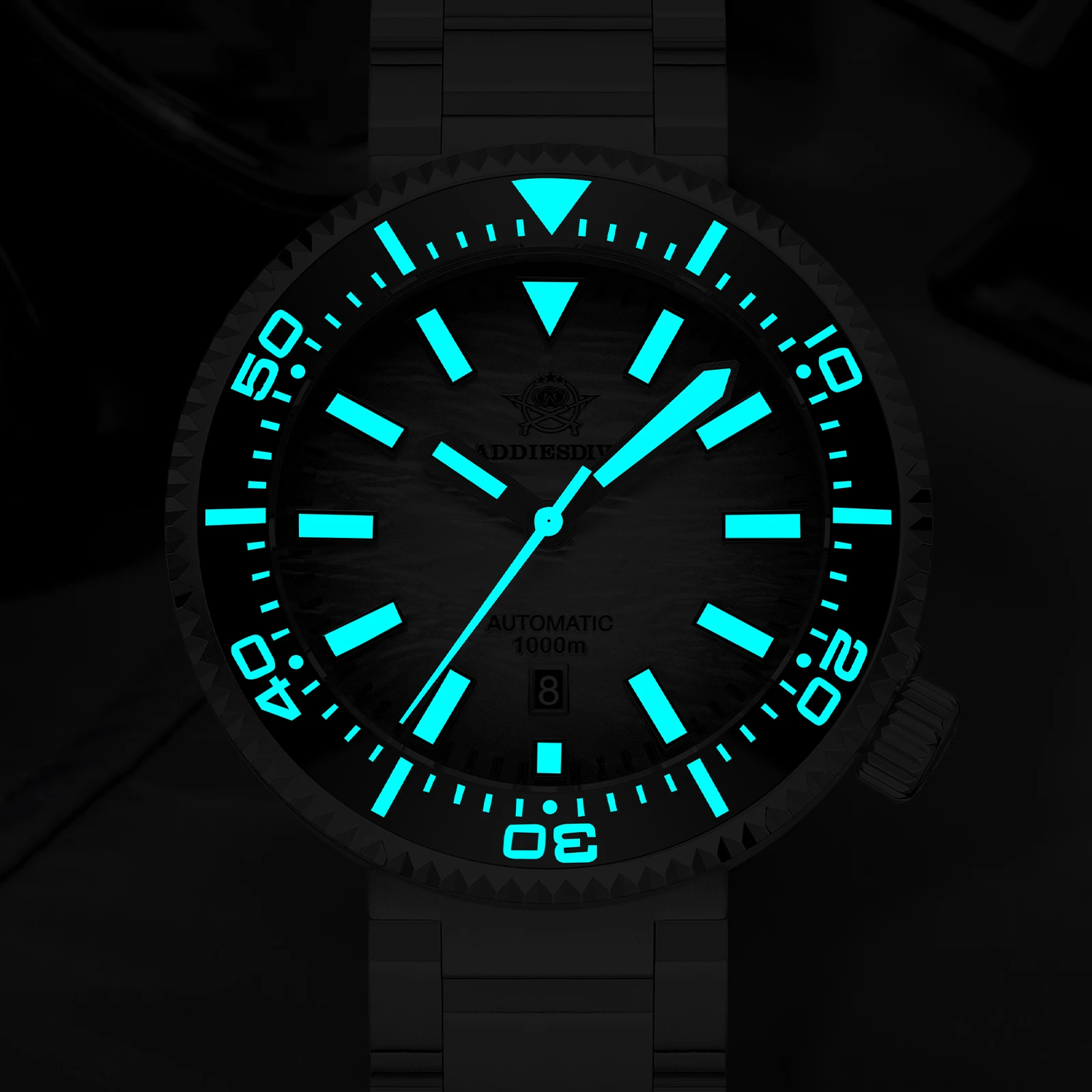 ADDIESDIVE AD2545 Japan 8215 Automatic Mechanical Watch 1000M Waterproof Ceramic Bezel Wristwatches Super Luminous Male Clock