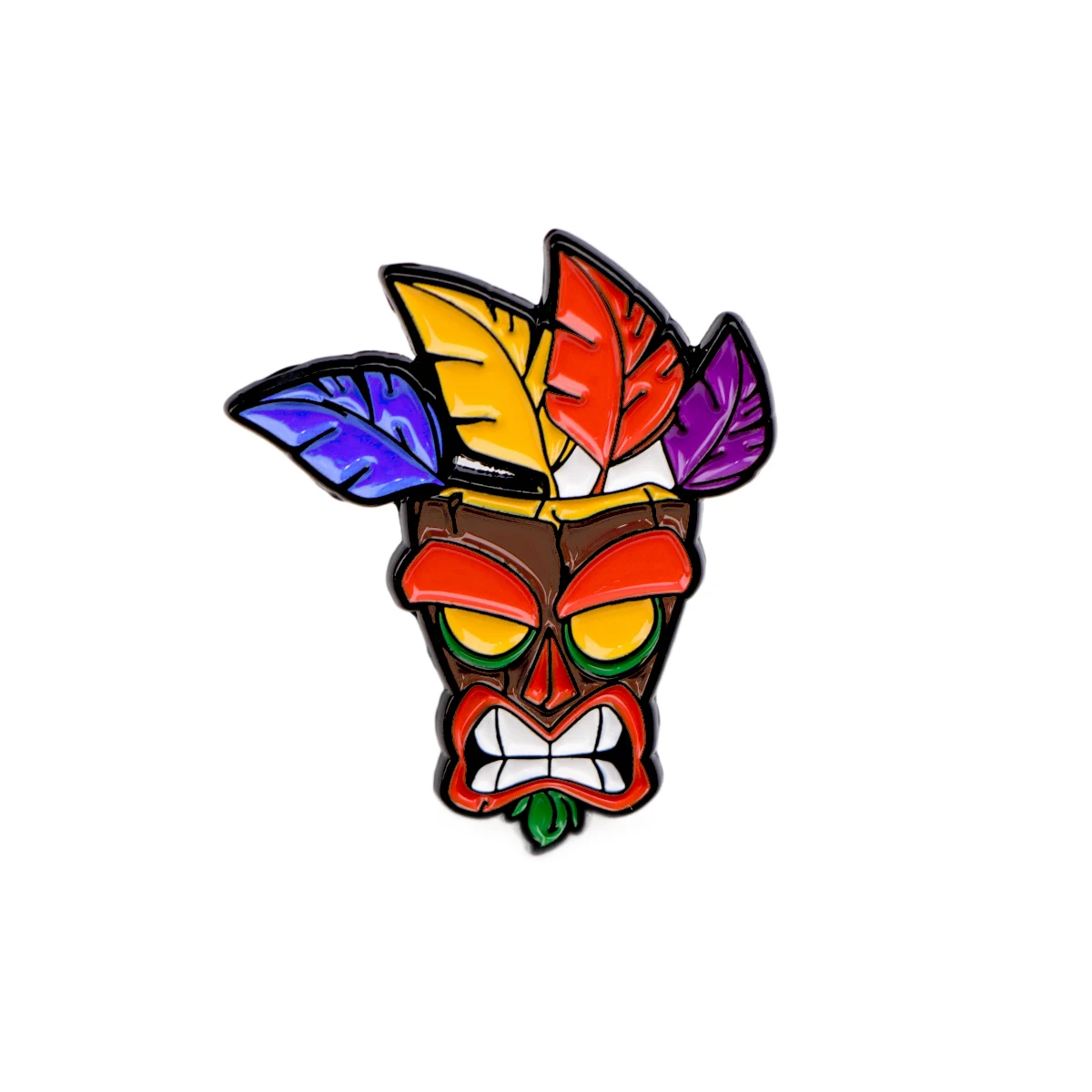 Cartoon Game Wolf Mask Style Enamel Pin Badges Lapel Pins for Backpacks Men Women's Brooch Clothing Jewelry Accessories
