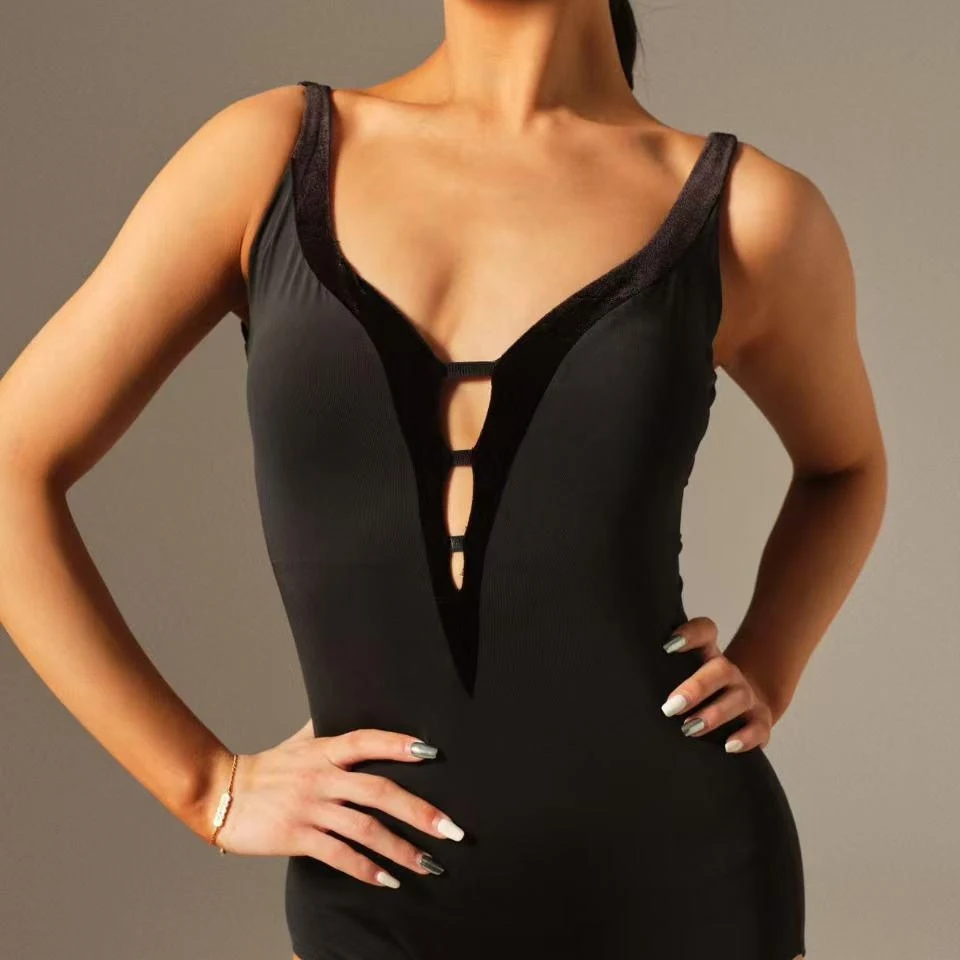Tops de baile latino para adultos, mono con tirantes negro y marrón para mujer, ropa de práctica profesional para adultos, Ropa de baile de entrenamiento