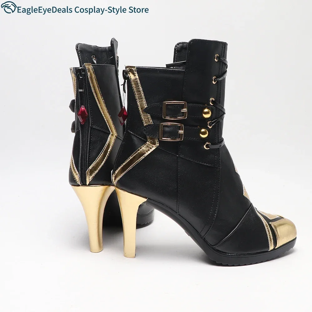 أحذية Genshin Impact Arlecchino Otets التأثيرية مصنوعة حسب الطلب بكعب عالٍ أحذية أنيمي التأثيرية لـ Arlecchino rom Genshin Impact