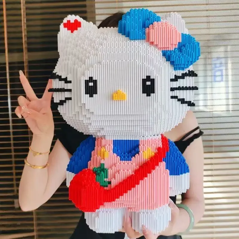 

Super Sized Hello Kitty Building Blocks Melody Jigsaw Puzzle Gift Desktop Decoration Home Decor Children's Building Block Toys