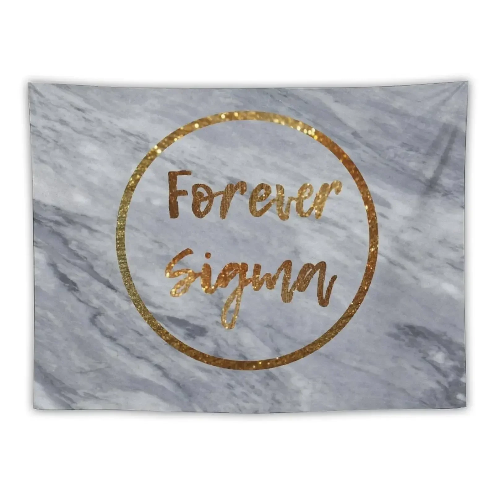 Forever Sigma (Marble & Gold) Tapestry Room Decorator Home Decoration Accessories Tapestry