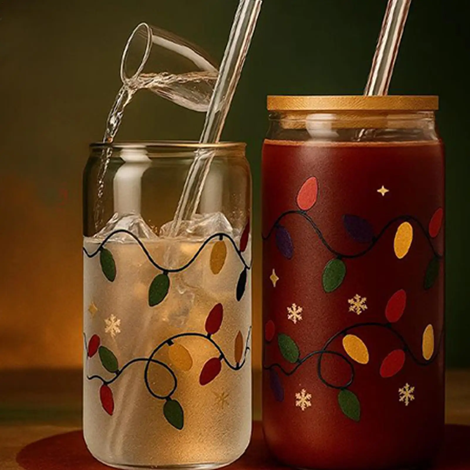 

Меняемые цвета чашки, стеклянная рождественская чашка, меняющая цвет, многоразовая кофейная кружка с крышками, чашка для питья, бутылка для воды для путешествий, вечеринки