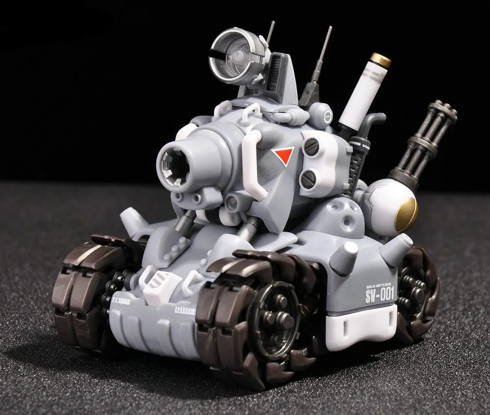 YH Metal Slug Super Vehicle SV-001 tank model movable inner structure grey