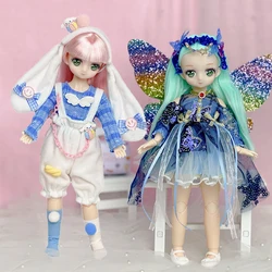 30cm Doll Comic Face Doll 1/6 Bjd Doll ( Option B ) or Dress Up Clothes (option A )kids Girls Birthday Gift Toys