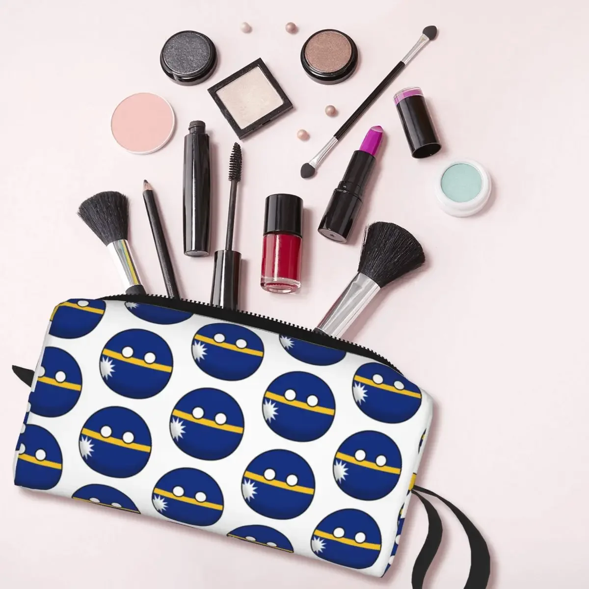 Nauru Countryball Pencil Cases Big Capacity Pen Bags Pen Box Pencil Pouch For Boys Girls Students Stationery Makeup Bag