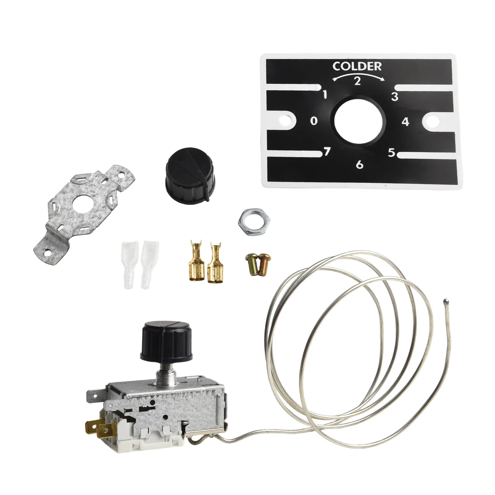Controlador de Temperatura Mecánico para Refrigerador K50-P1125, Termostato con Terminal Mecánico para Regulación de Temperatura