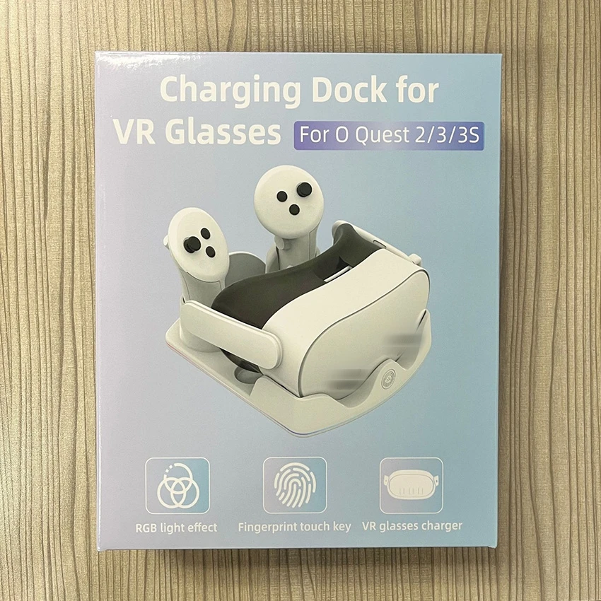 Voor Quest 2/3/3S ​   Handvat Opbergstandaard VR Headset Oplaadstandaard met LED-verlichting Accessoires