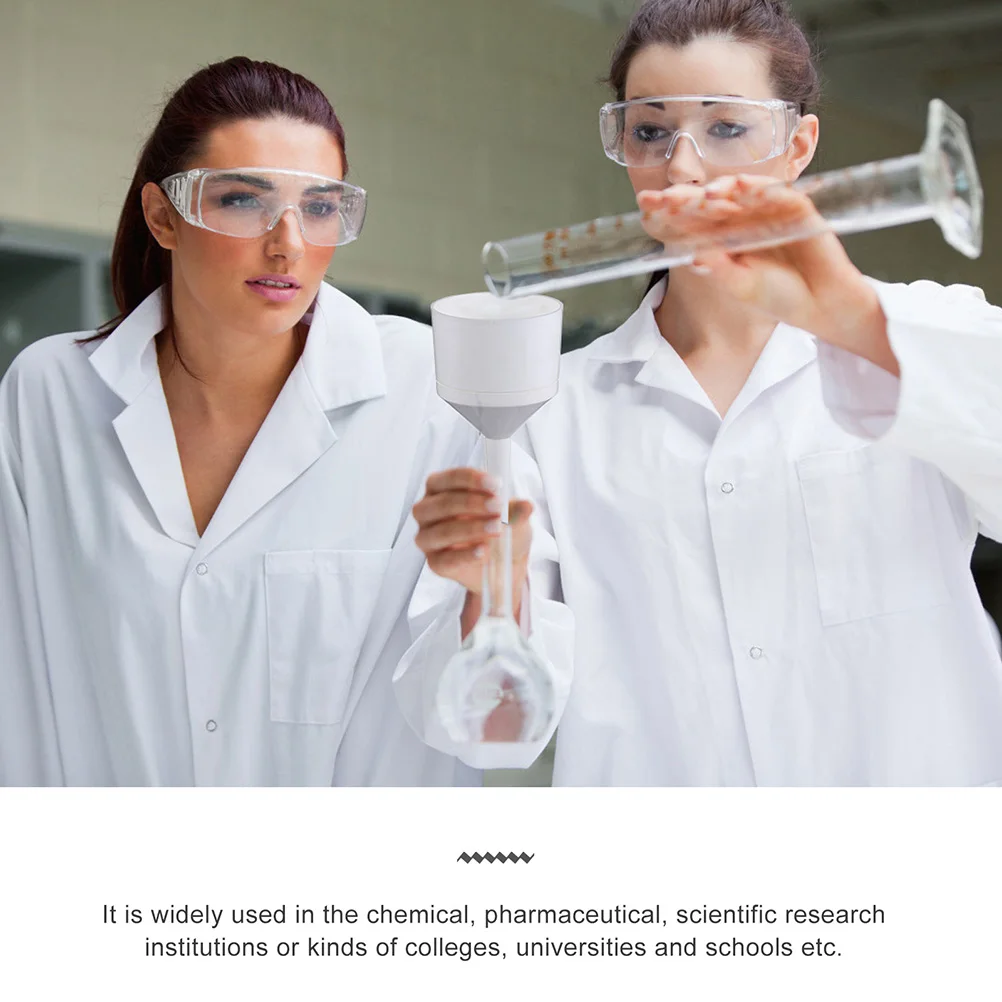 2Pcs Laboratory Plastic Buchner Funnels Paper Filtering Acid Alkali Resistant Vacuum Design Buchner Funnel Labs Prop