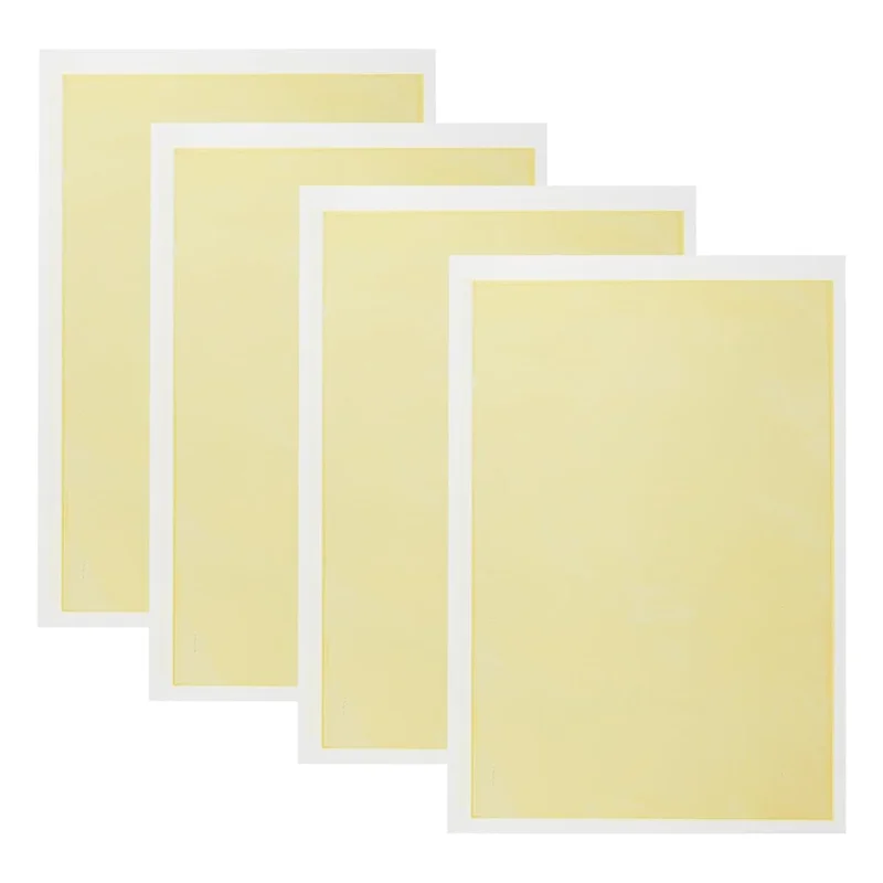 A20F-4Pcs Laserengraving Marking Paper, White Laserdimming Paper Laserengraving Test Focus Paper For  Glass Metal